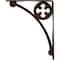 Ekena Millwork Crawley Wrought Iron Bracket, (Single center brace), Antiqued Copper 1 1/2"W x 10"D x 12"H BKTM01X10X12SCRACO - alternate 7